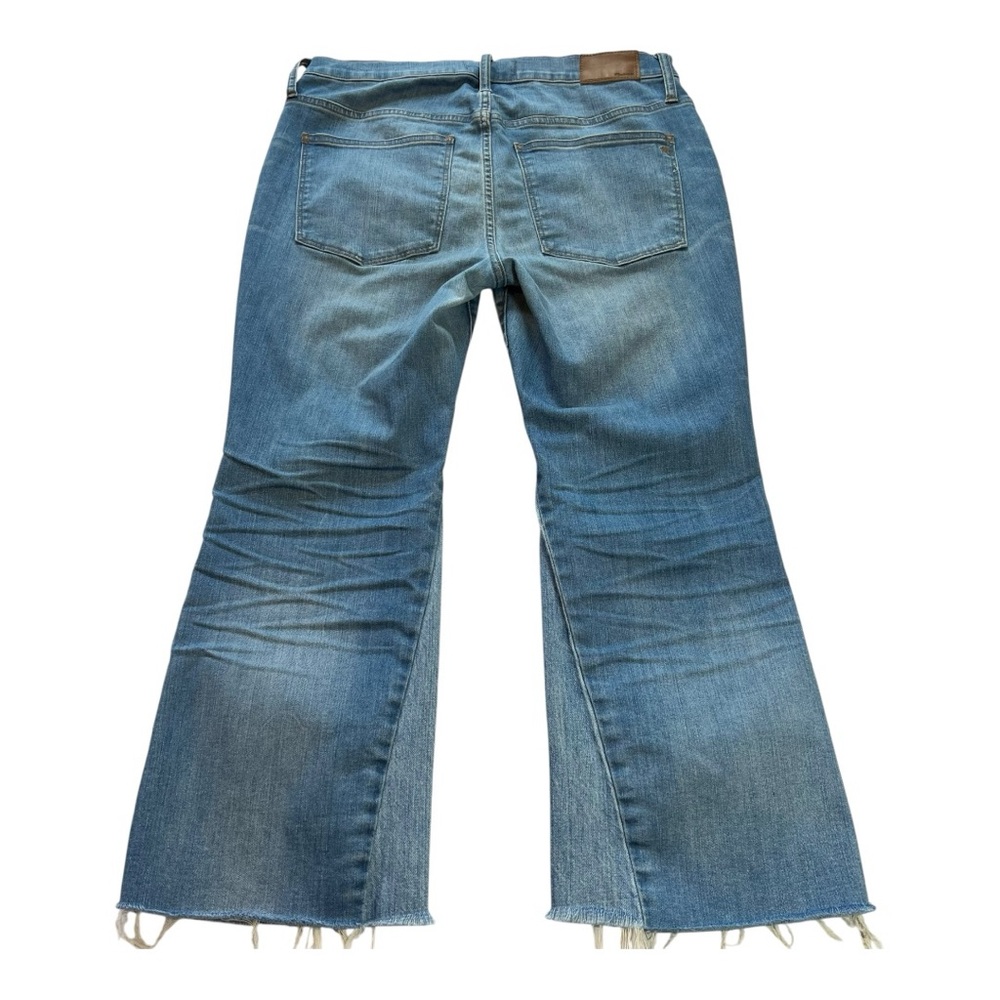 MADEWELL Cali Demi-Boot Jeans | Size 31 | Medium Wash Denim | Raw Hem - Picture 6 of 11